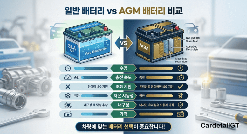 배터리 비교 사진