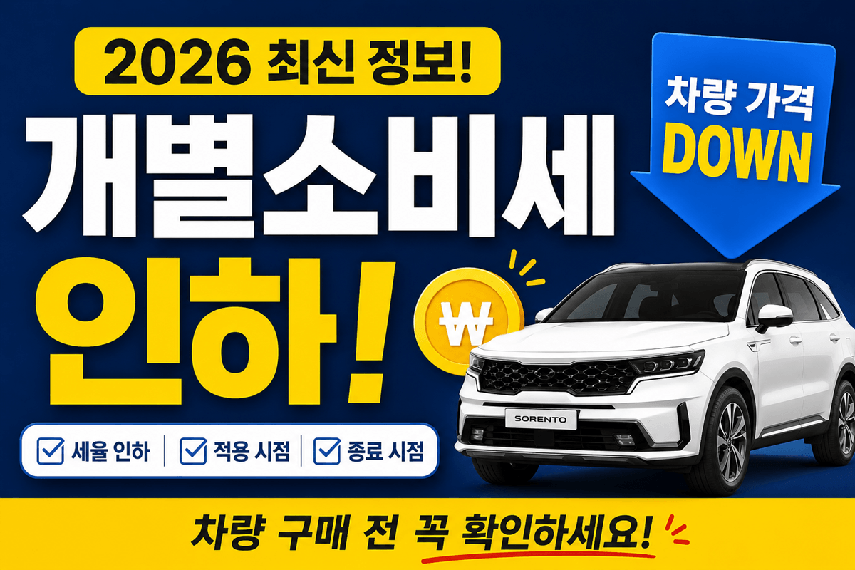 "개별소비세 인하"